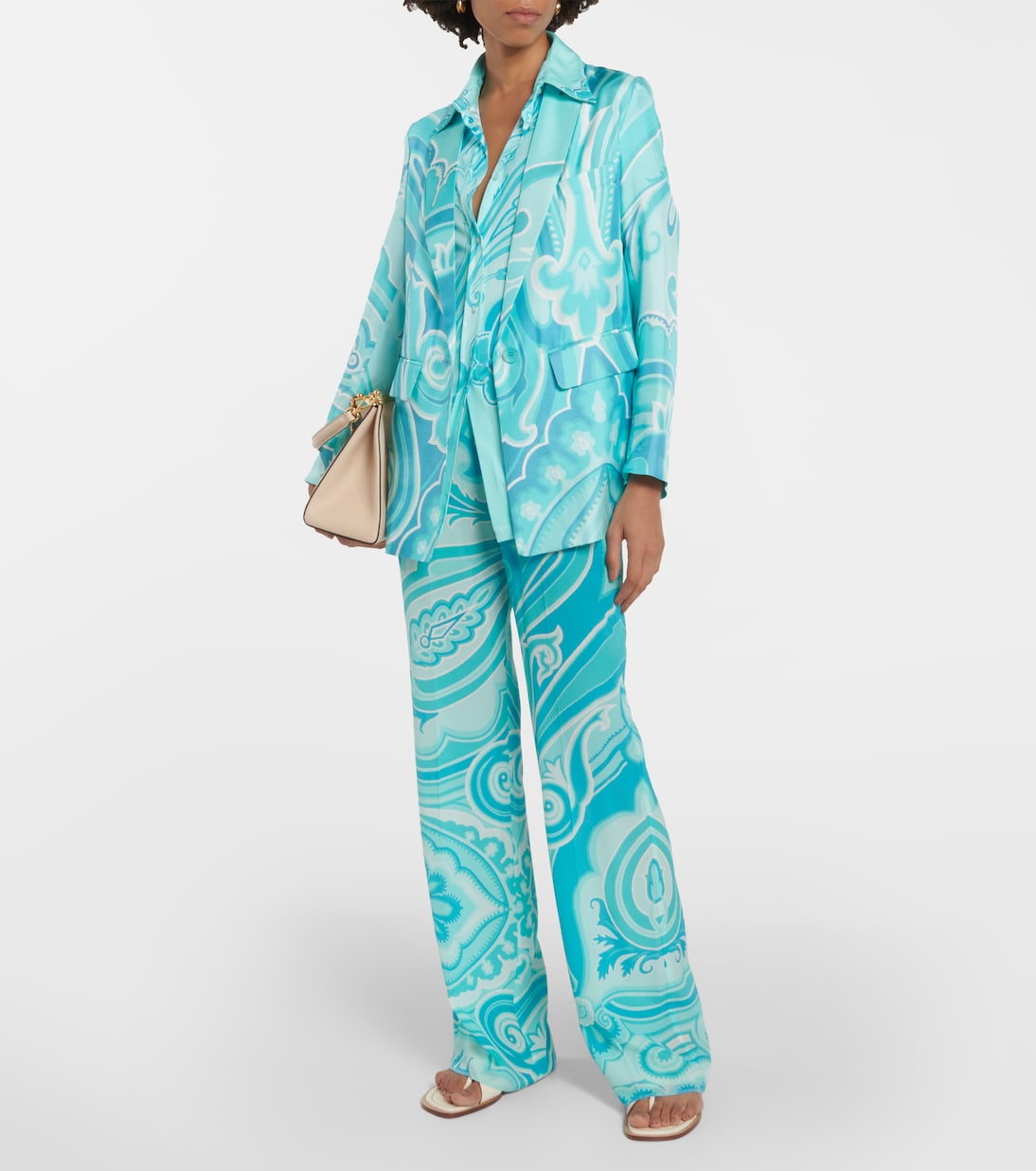 Bedruckter Blazer aus Seiden-Twill | Etro