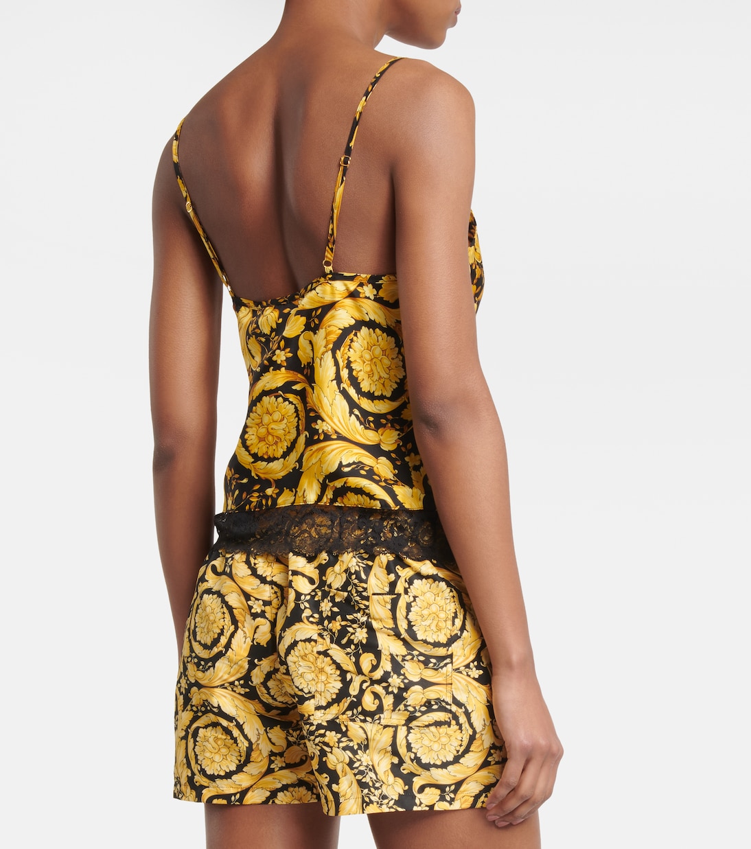 Top Barocco aus Seide | Versace