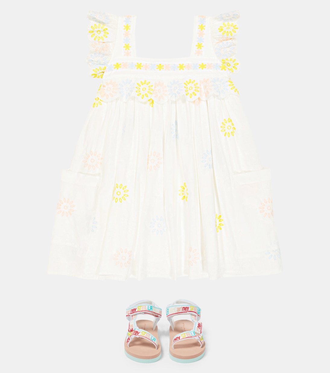 Floral embroidered tulle dress | Stella McCartney Kids