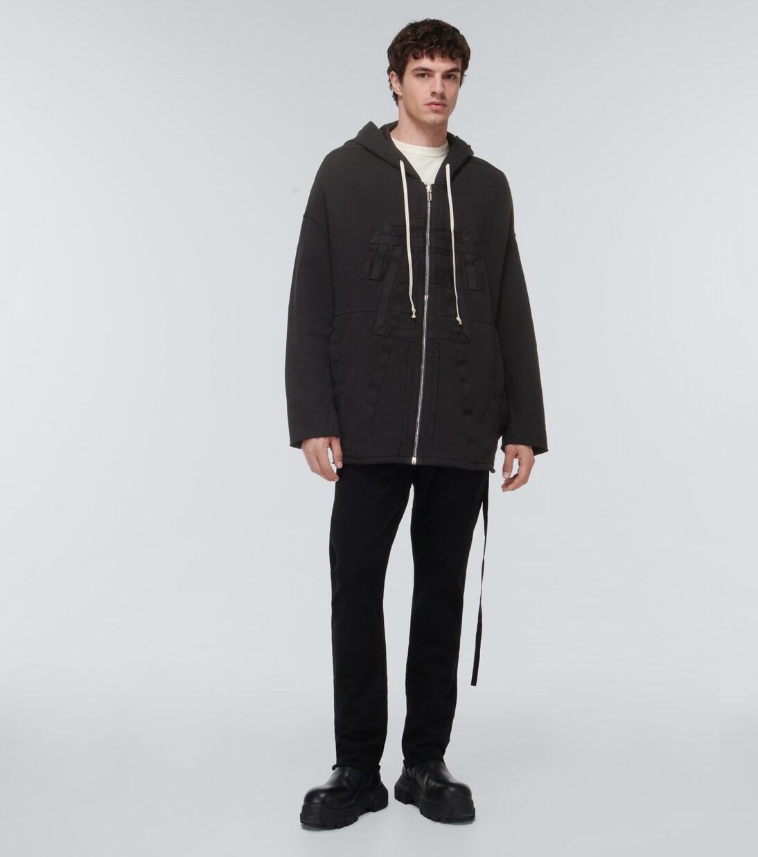 Zip-up cotton hoodie | Rick Owens