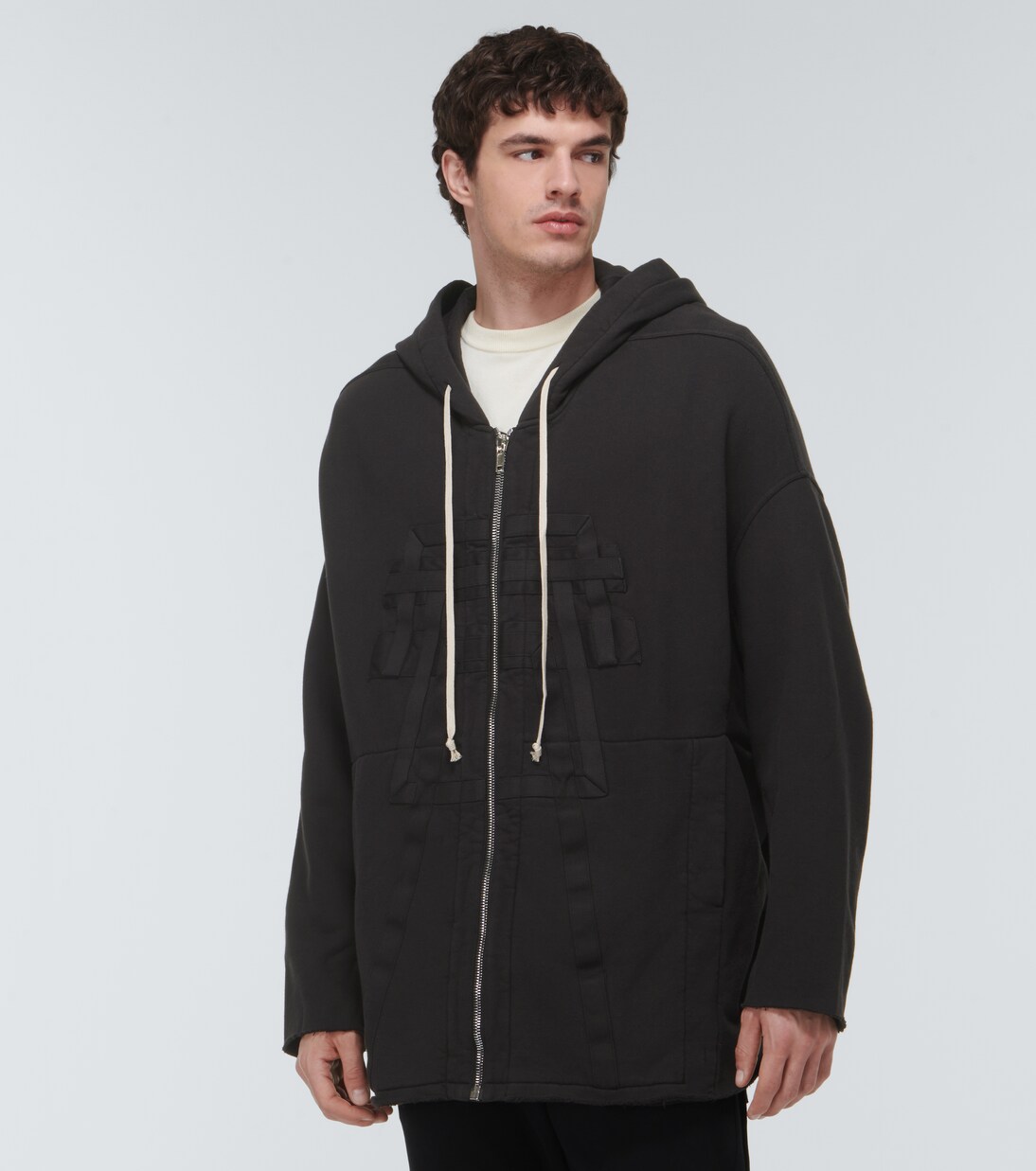 Zip-up cotton hoodie | Rick Owens