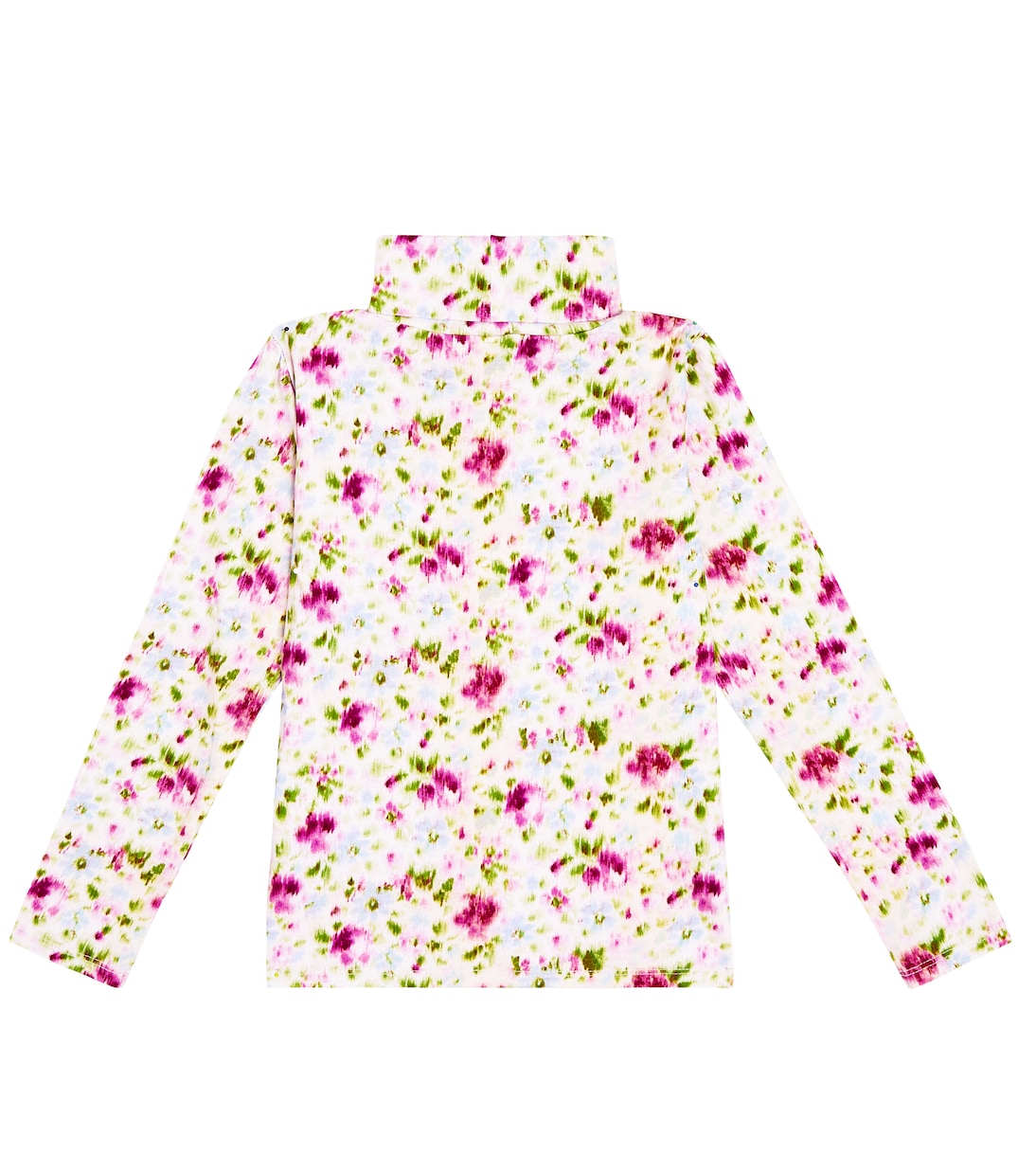 Tyla floral cotton-blend turtleneck top | Morley