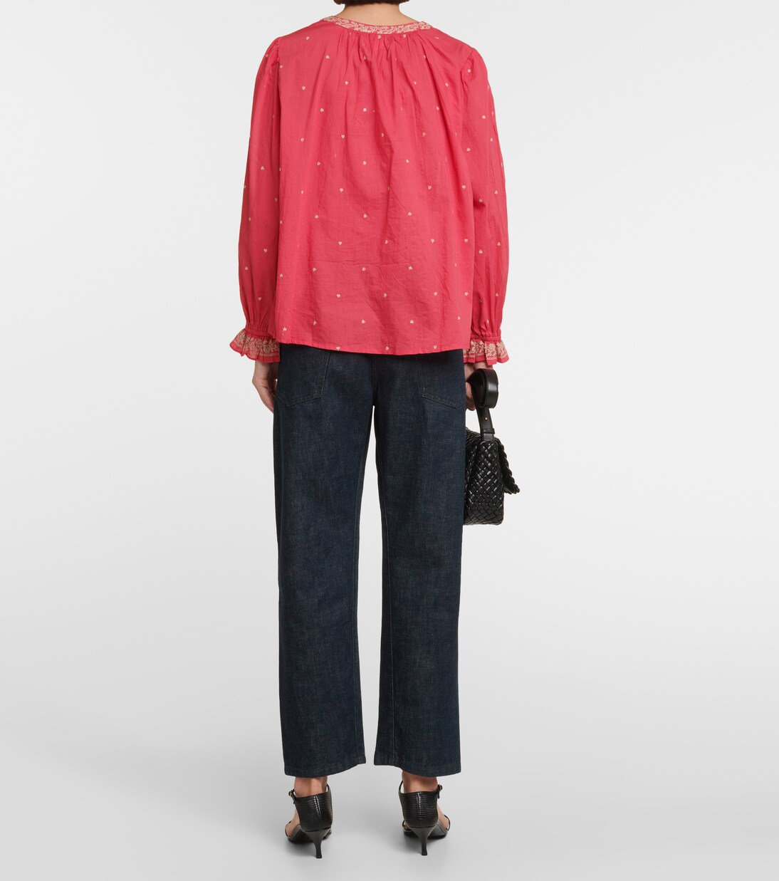 Top Ania brodé en coton | Velvet