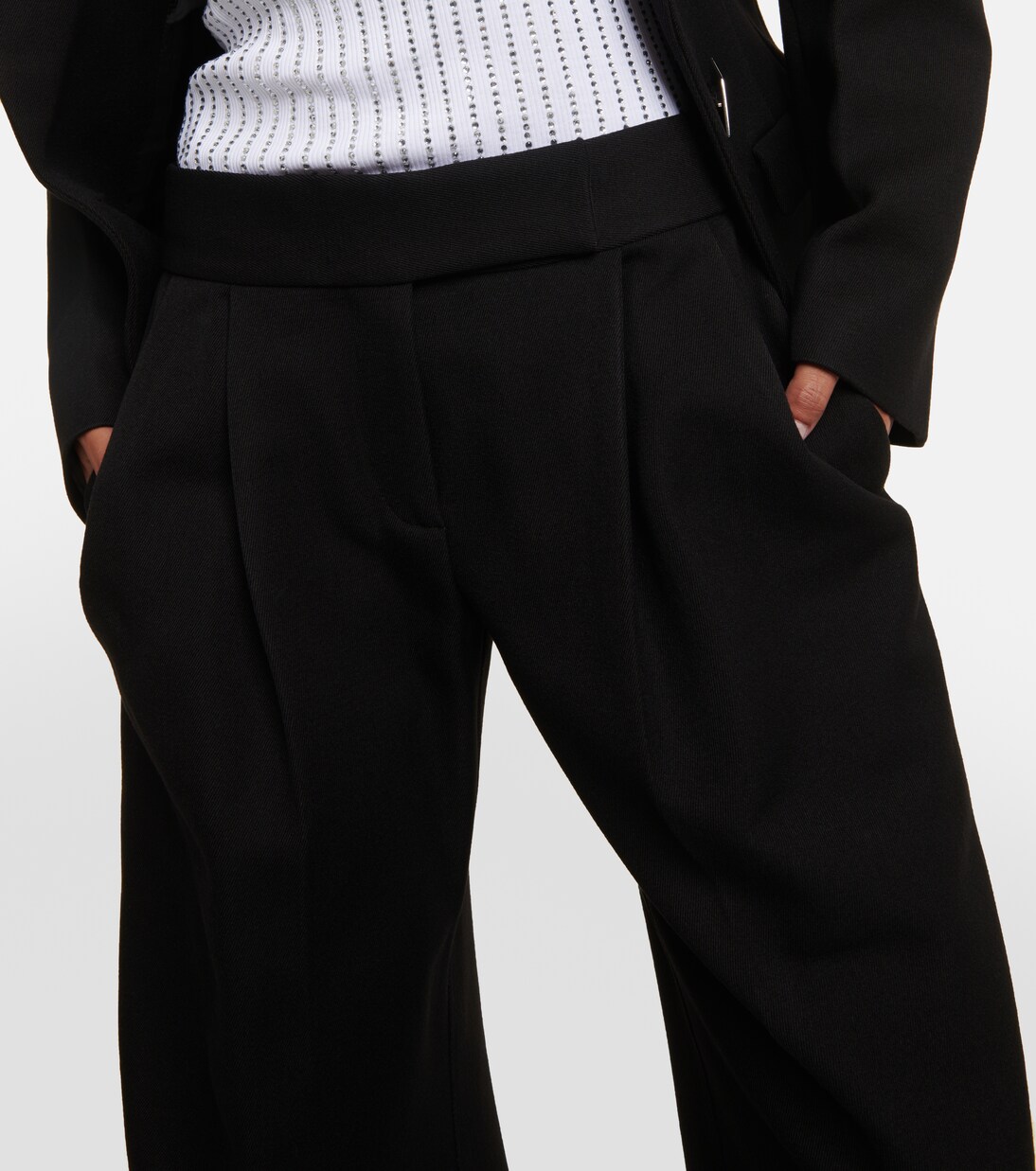 Pantalon ample en satin | The Attico