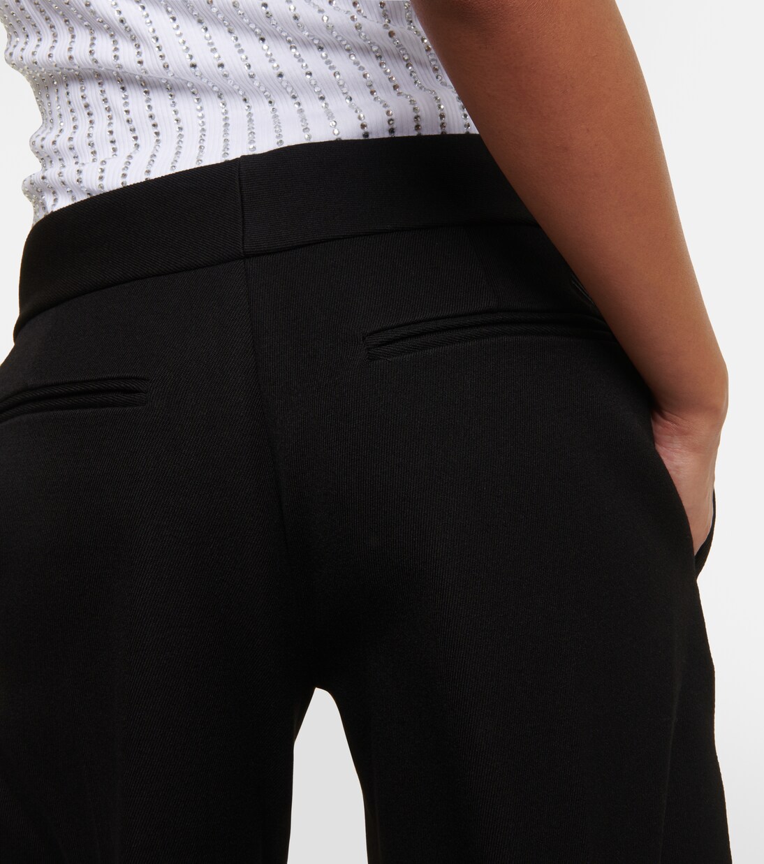 Pantalon ample en satin | The Attico