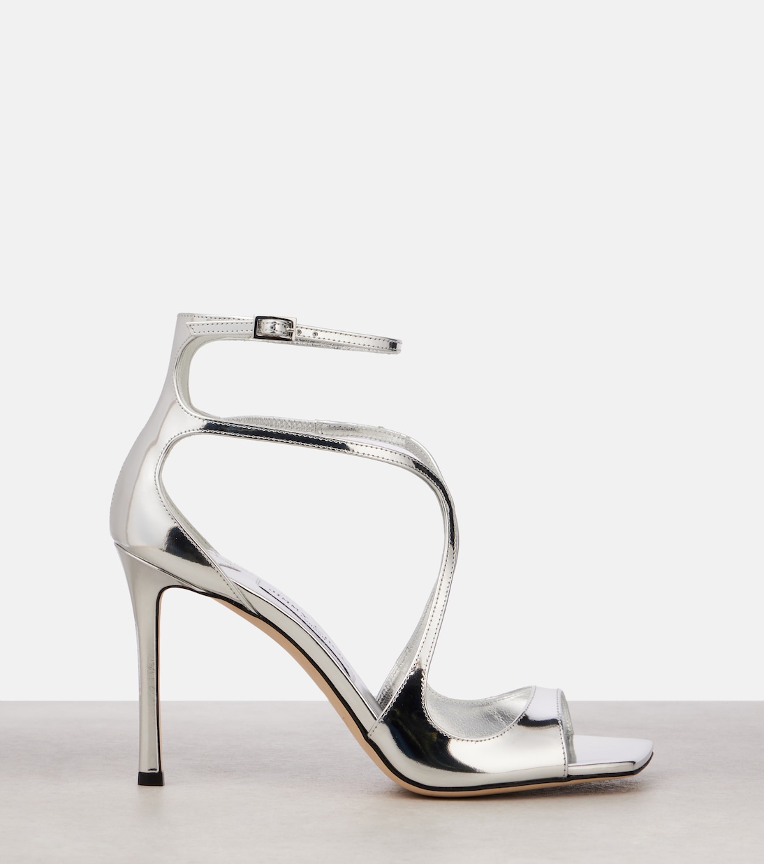 Sandalen Azia 95 aus Metallic-Leder | Jimmy Choo