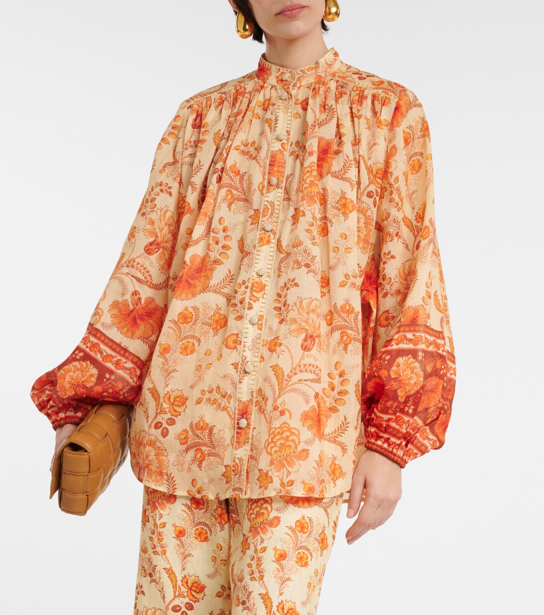 Bedruckte Bluse Junie aus Ramie | Zimmermann