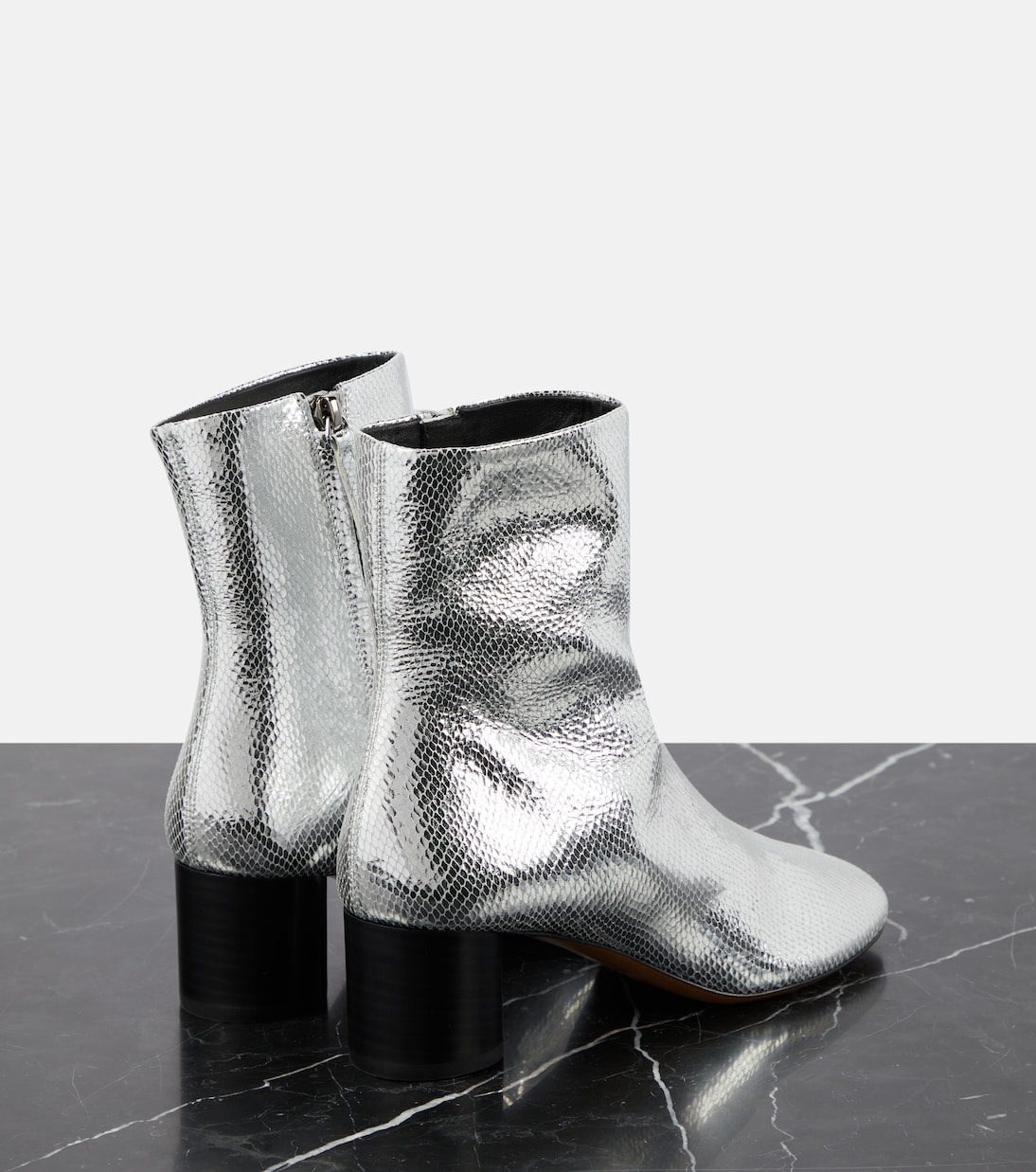 Ankle Boots Laeden aus Metallic-Leder | Isabel Marant
