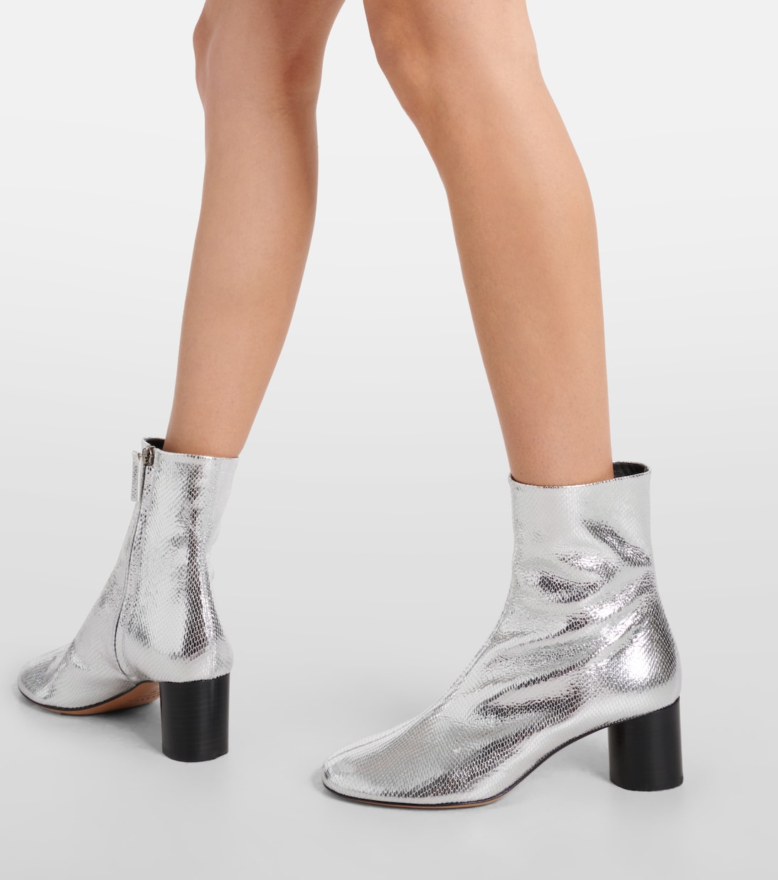 Ankle Boots Laeden aus Metallic-Leder | Isabel Marant