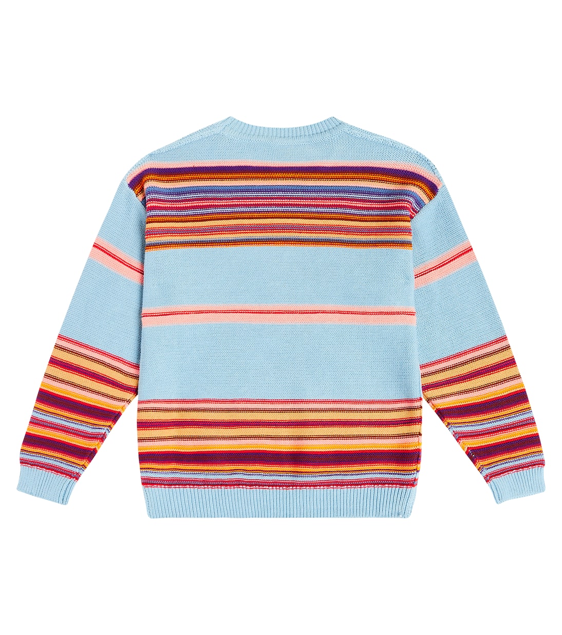 Face Logo striped cotton sweater | Acne Studios Kids
