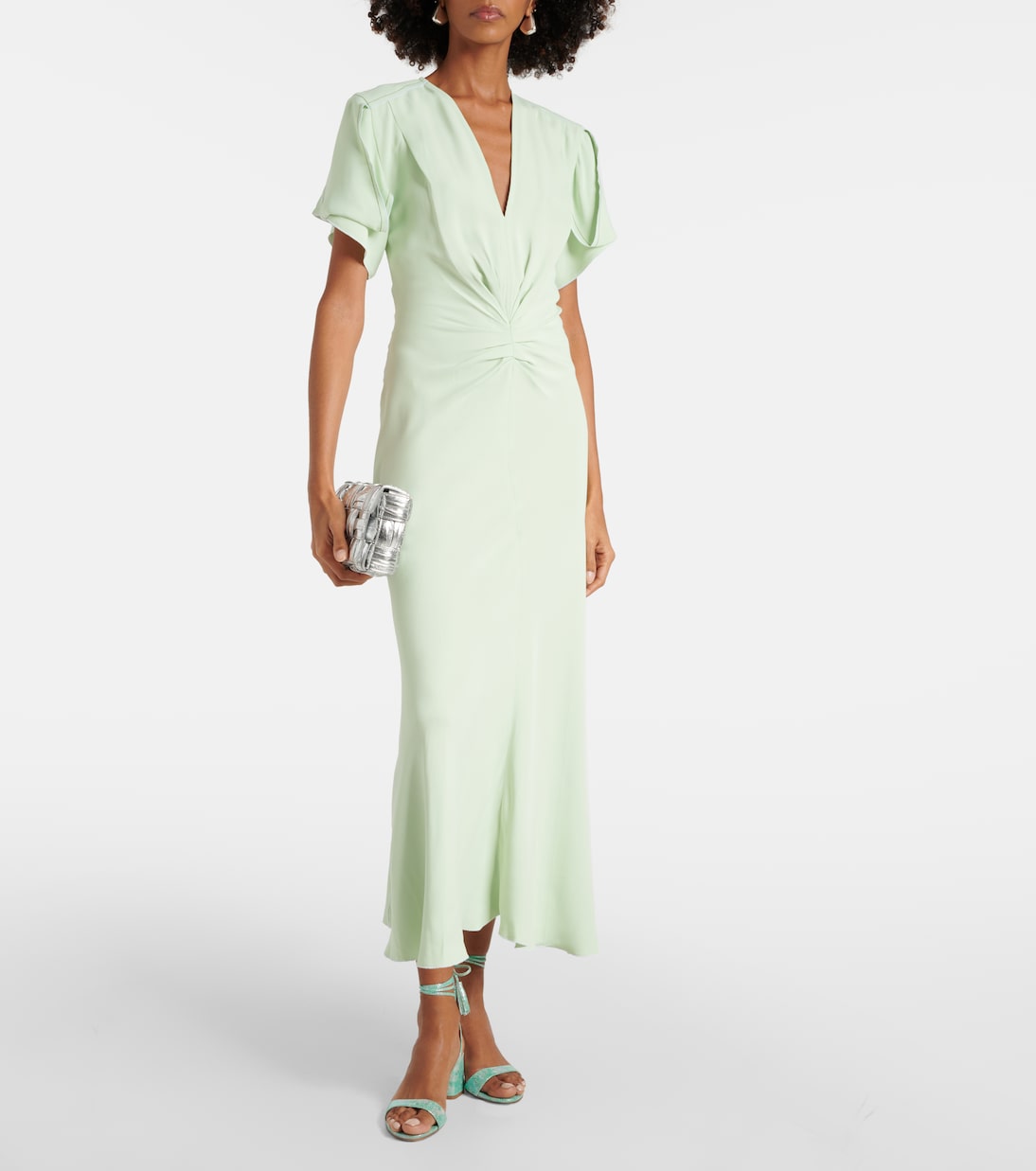 Sandalen Alu 50 aus Metallic-Leder | Aquazzura