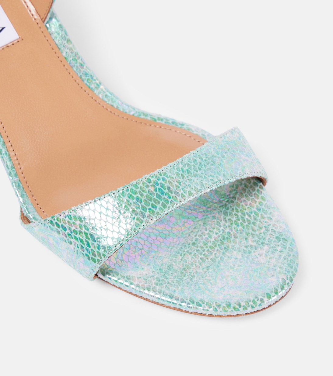 Sandalen Alu 50 aus Metallic-Leder | Aquazzura