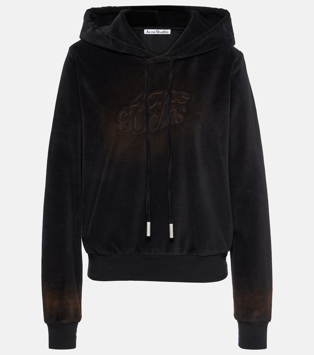 Faro cotton-blend velvet hoodie | Acne Studios