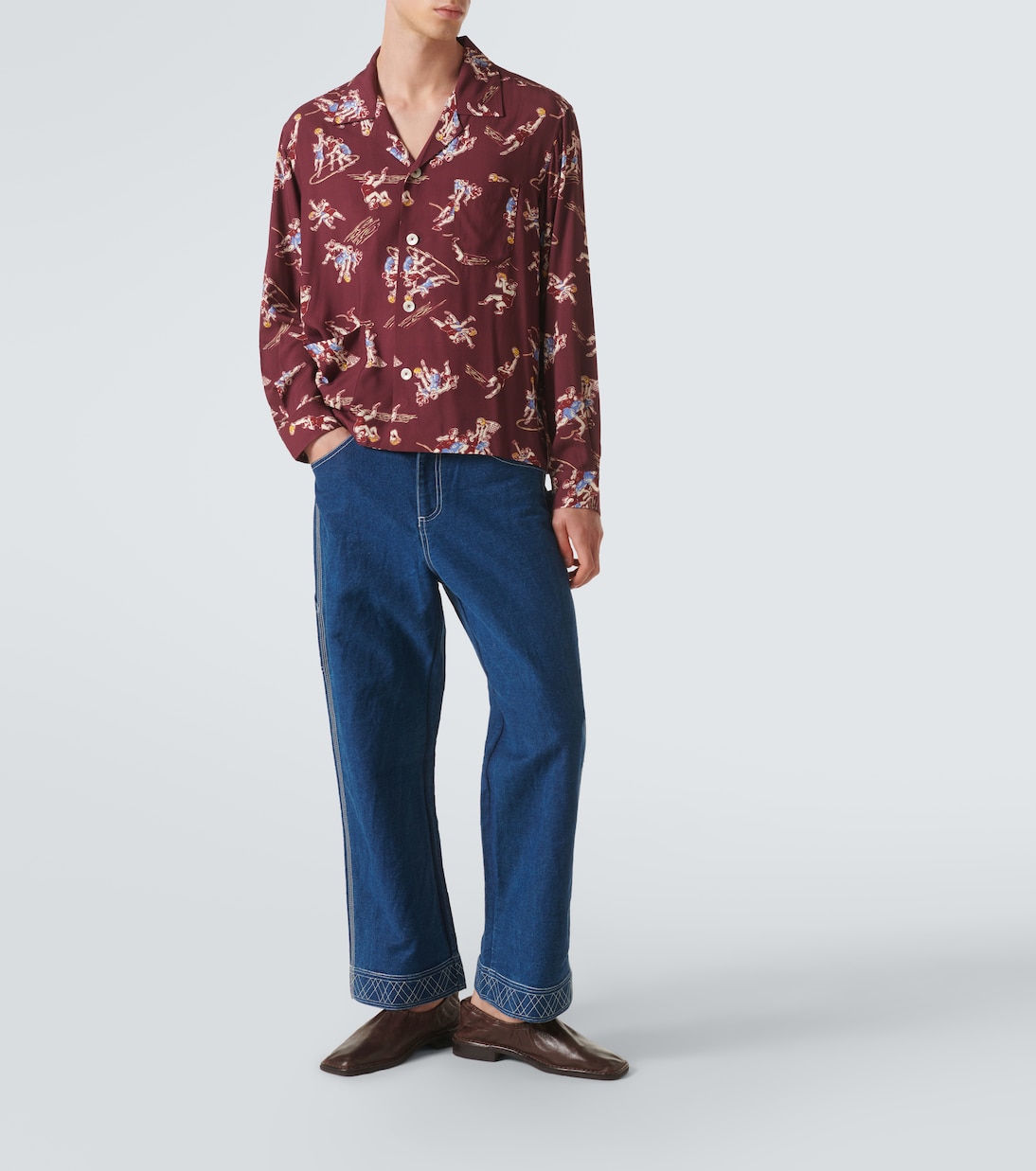 Layup printed shirt | Bode