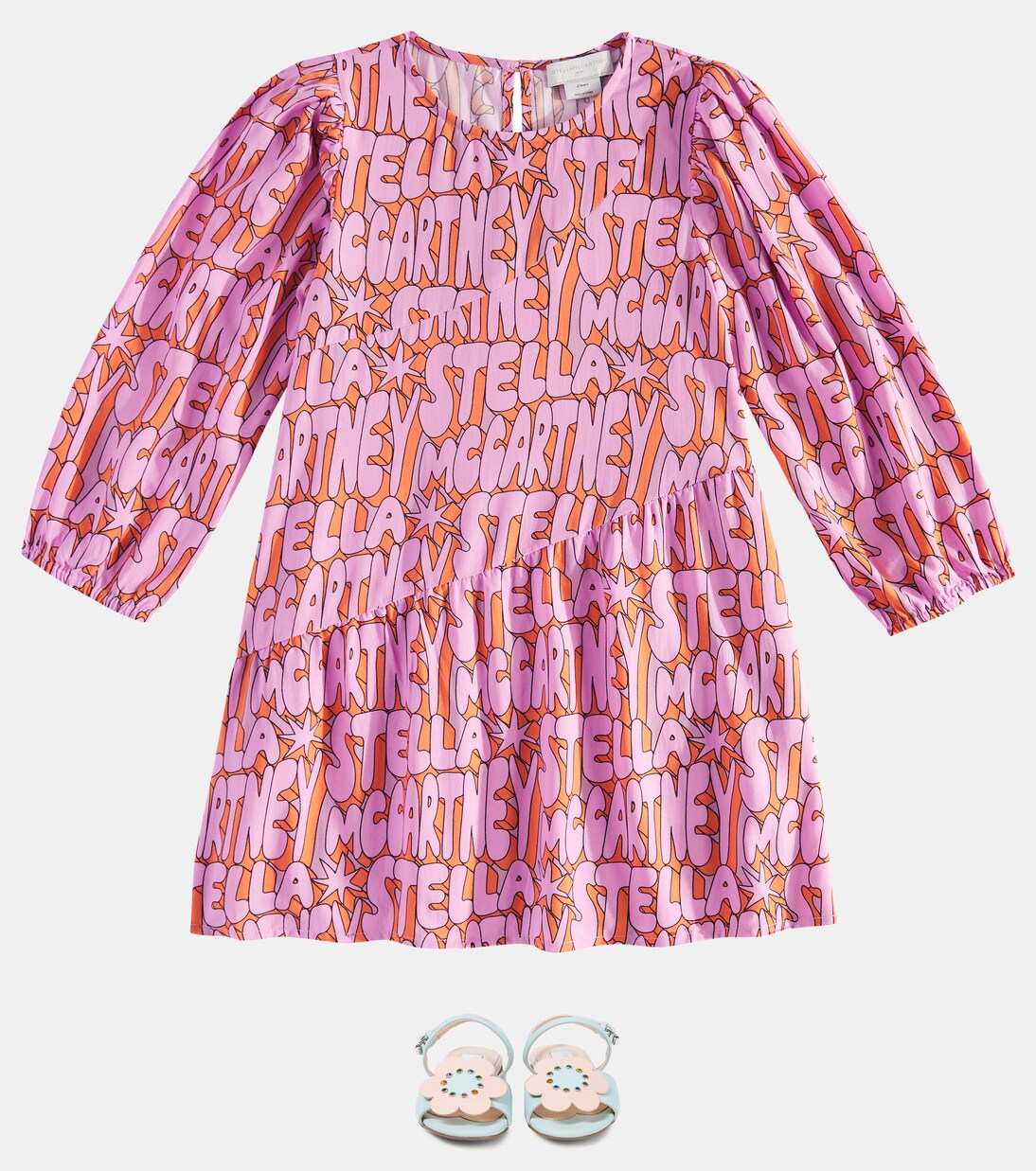 Robe imprimée à logo | Stella McCartney Kids