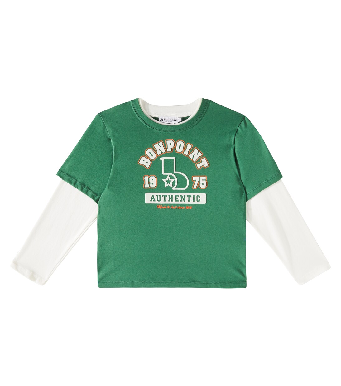 Goran printed colorblocked cotton T-shirt | Bonpoint