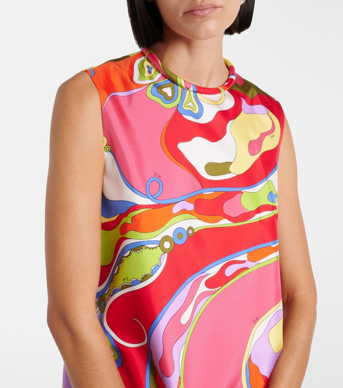 Minikleid Orchidee aus Seiden-Twill | Pucci