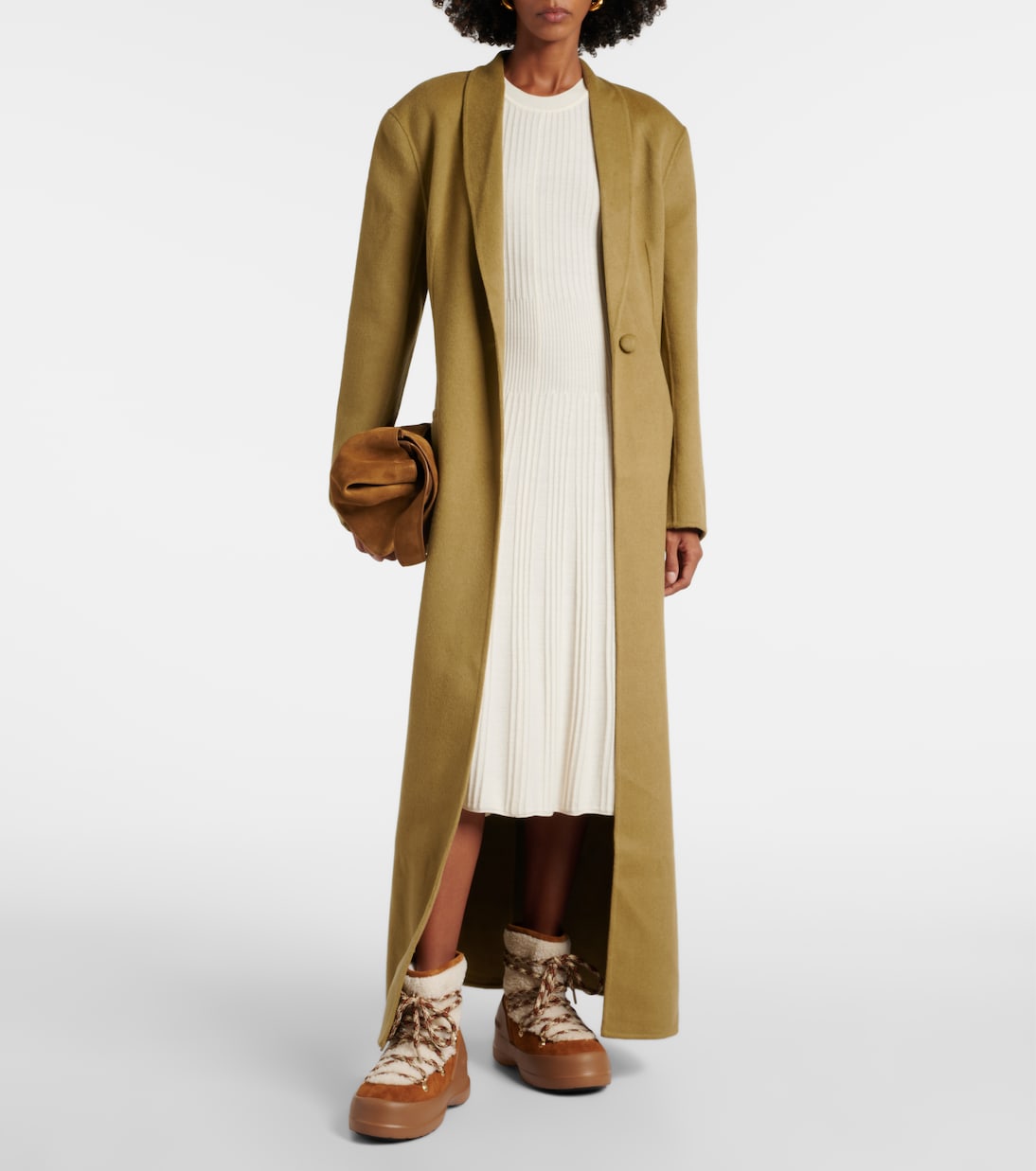 Luna Low shearling and suede snow boots | Moon Boot