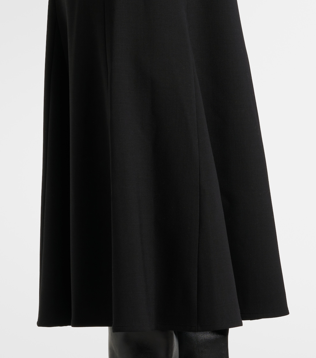 High-Rise-Midirock aus einem Wollgemisch | Carolina Herrera