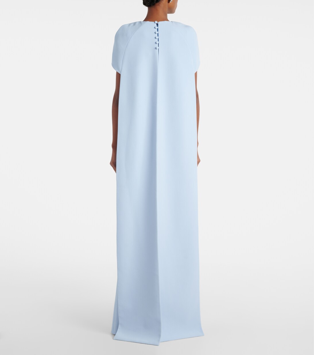 Ginko caped crêpe gown | Safiyaa