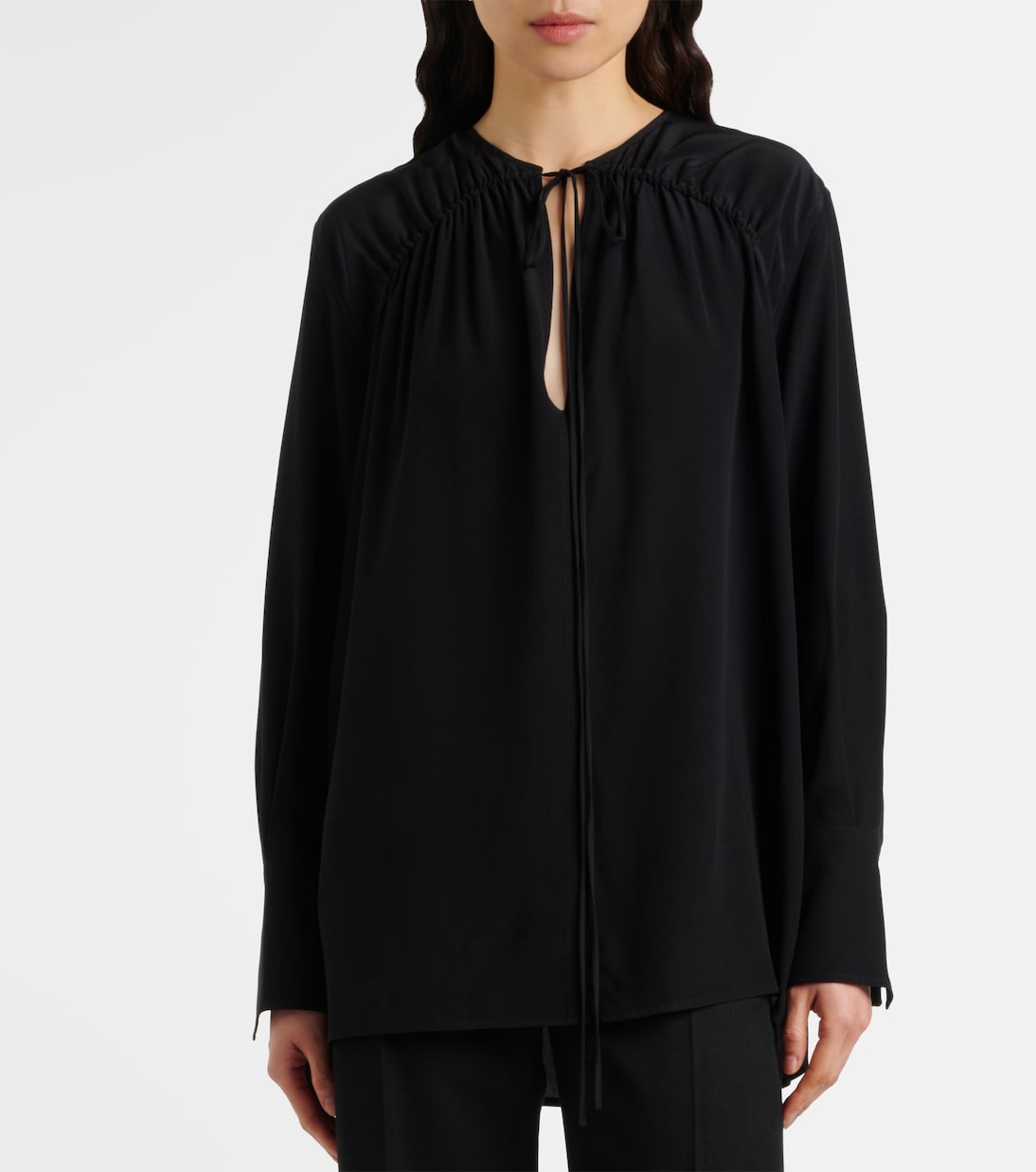 Schluppenbluse aus Seide | Victoria Beckham