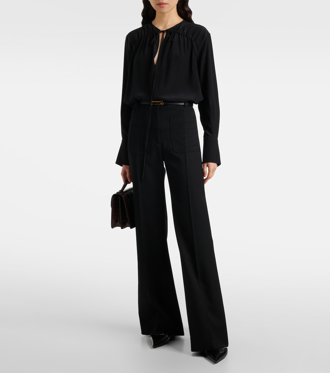 Schluppenbluse aus Seide | Victoria Beckham