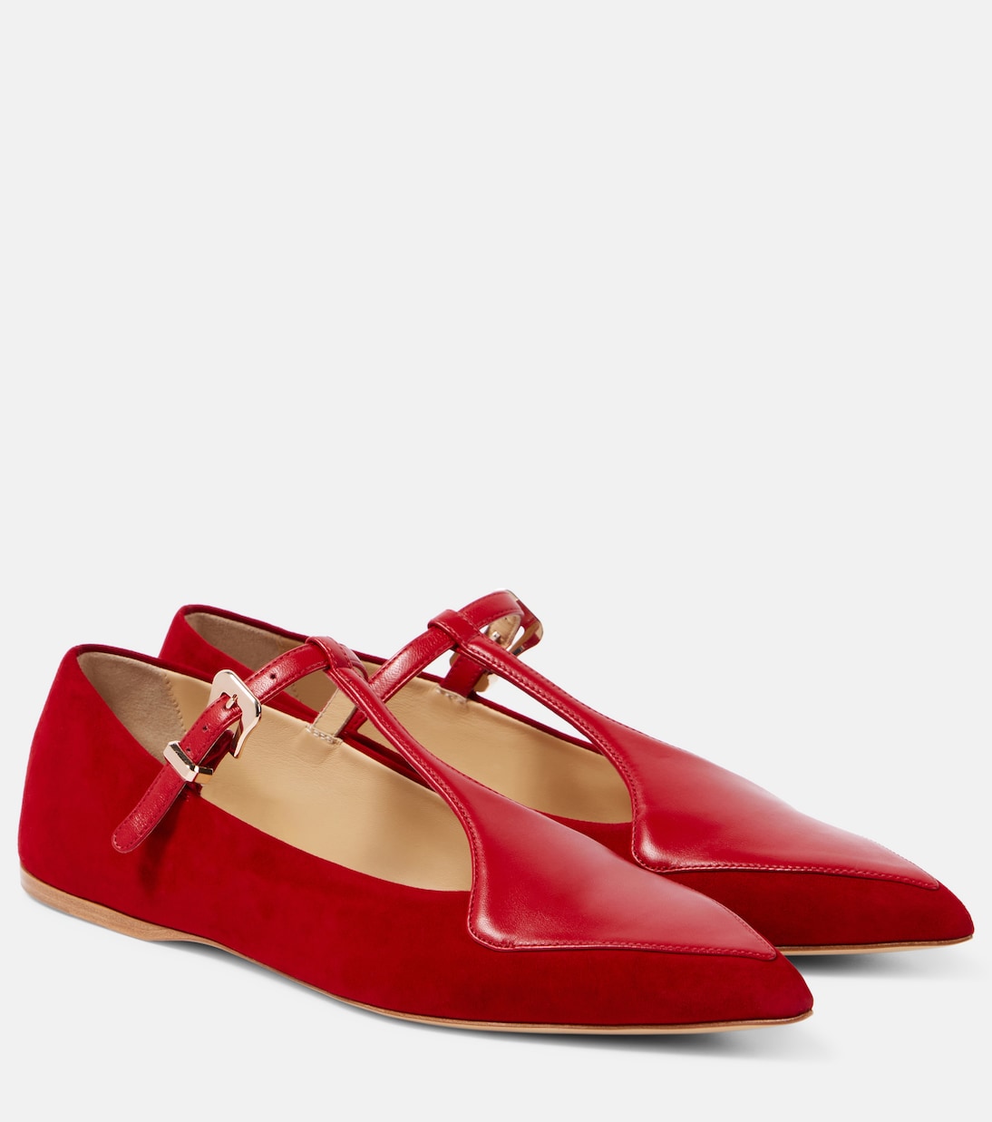 Liv leather and suede Mary Jane flats | Gabriela Hearst