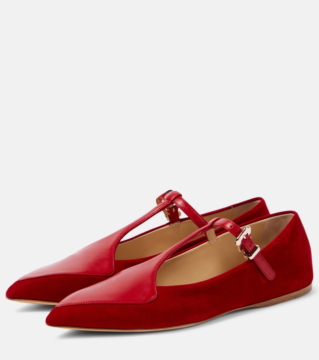 Liv leather and suede Mary Jane flats | Gabriela Hearst