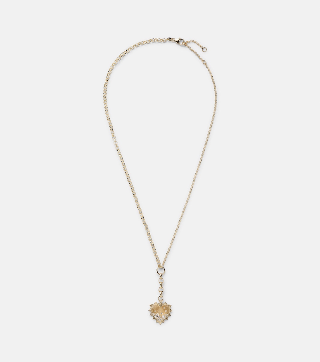 Collier Heart Medium en or 18 carats (750/1000) et diamants | FoundRae