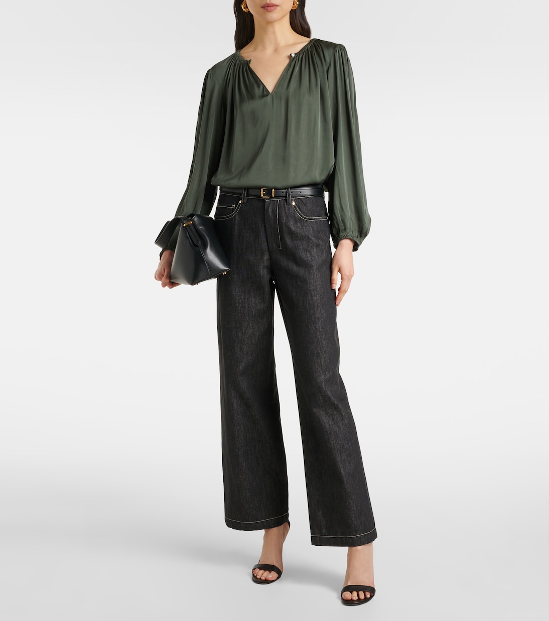 Top Riona aus Satin | Velvet