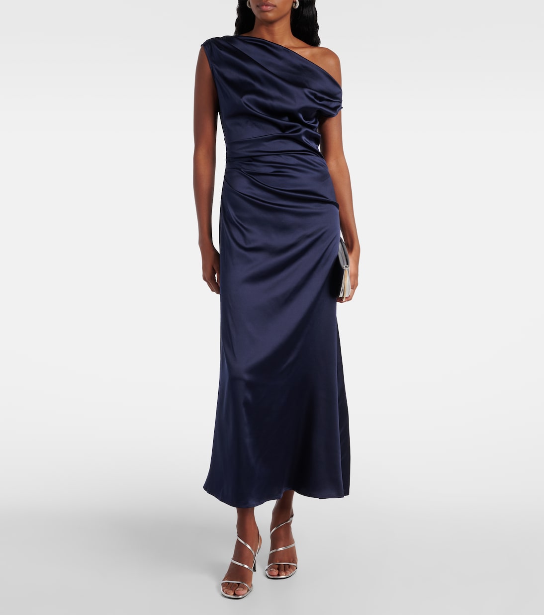 Robe longue Elyse en soie mélangée | Staud