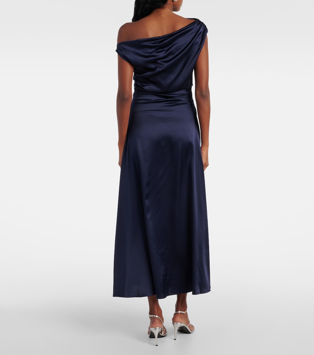 Robe longue Elyse en soie mélangée | Staud
