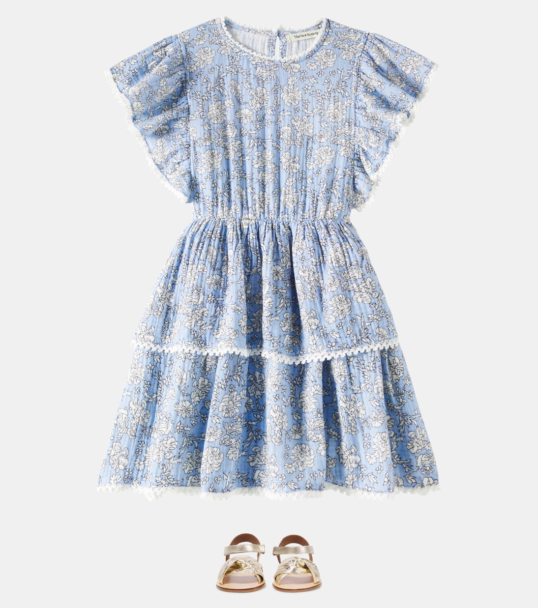 Melina floral cotton muslin dress | The New Society