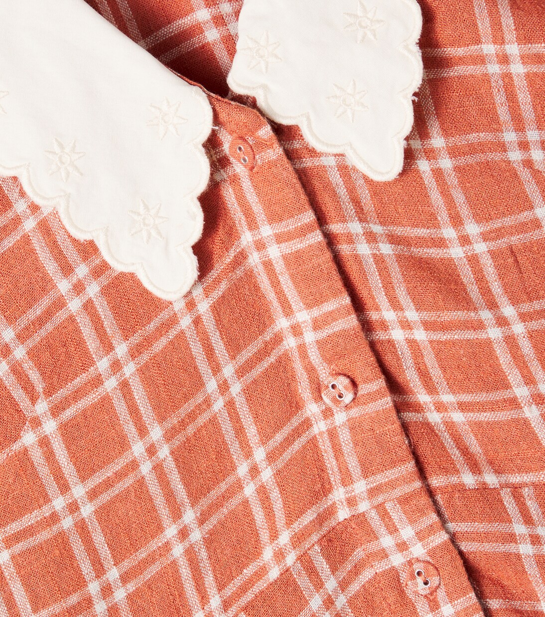 Del Mar checked linen-blend dress | Rylee + Cru