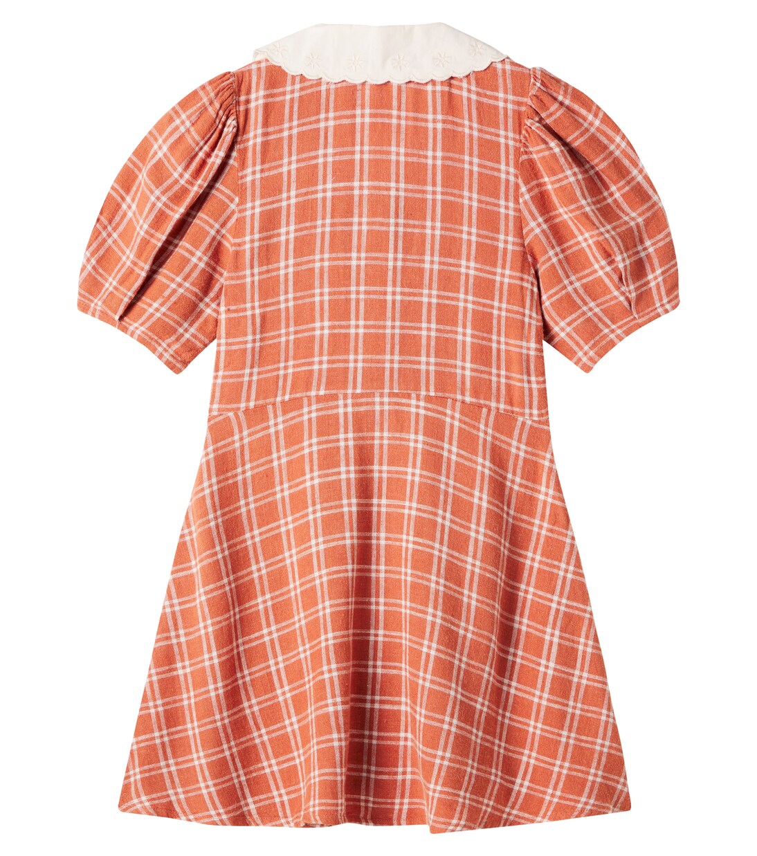 Del Mar checked linen-blend dress | Rylee + Cru