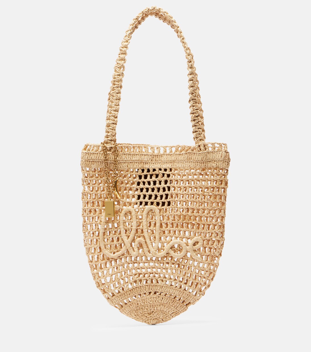 Tote Bag Summer Banana Small aus Raffiabast | Chloé