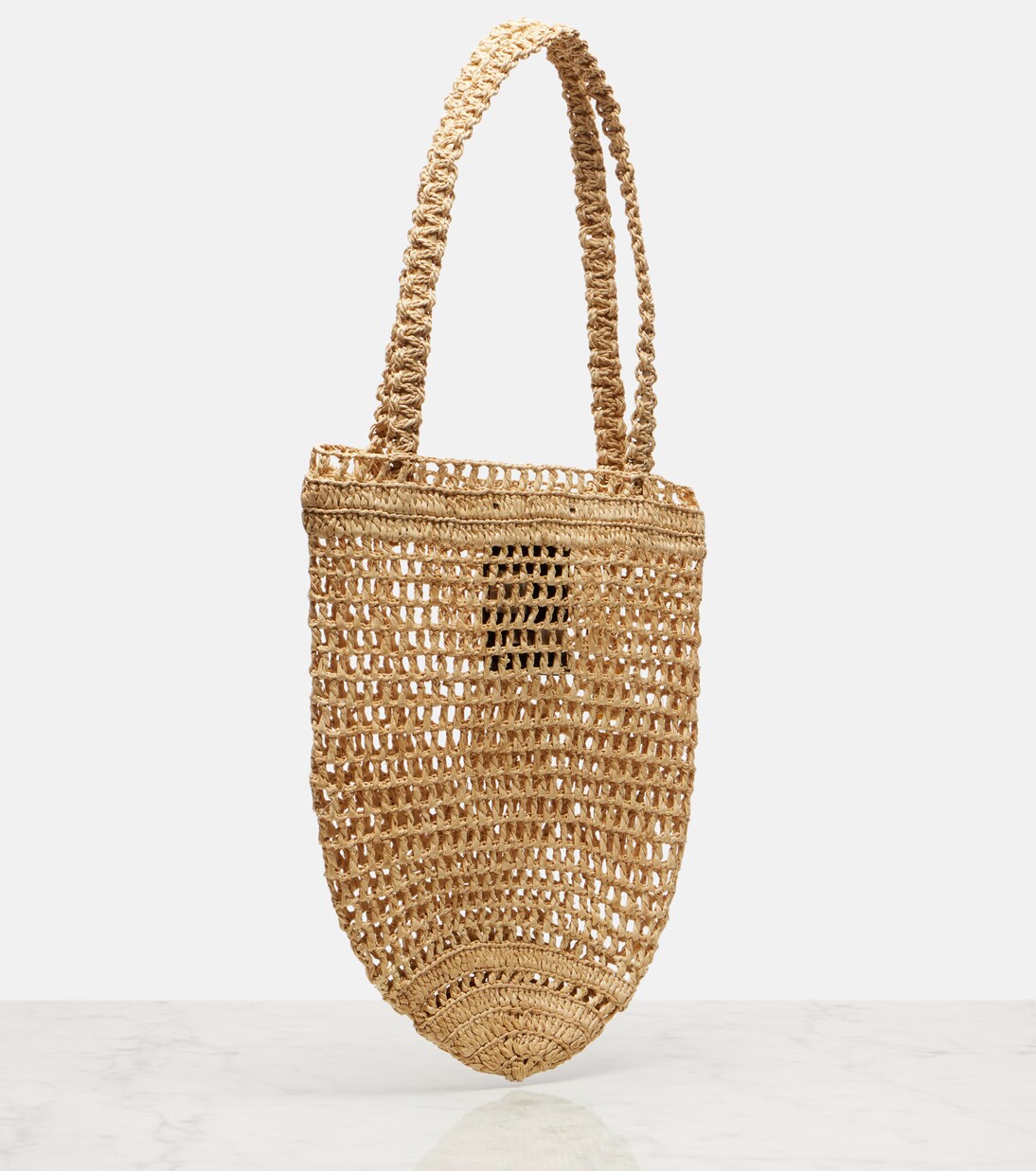 Tote Bag Summer Banana Small aus Raffiabast | Chloé