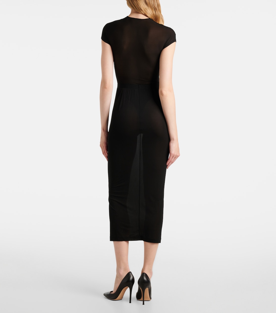 Sheer technical bodysuit | Wardrobe.NYC