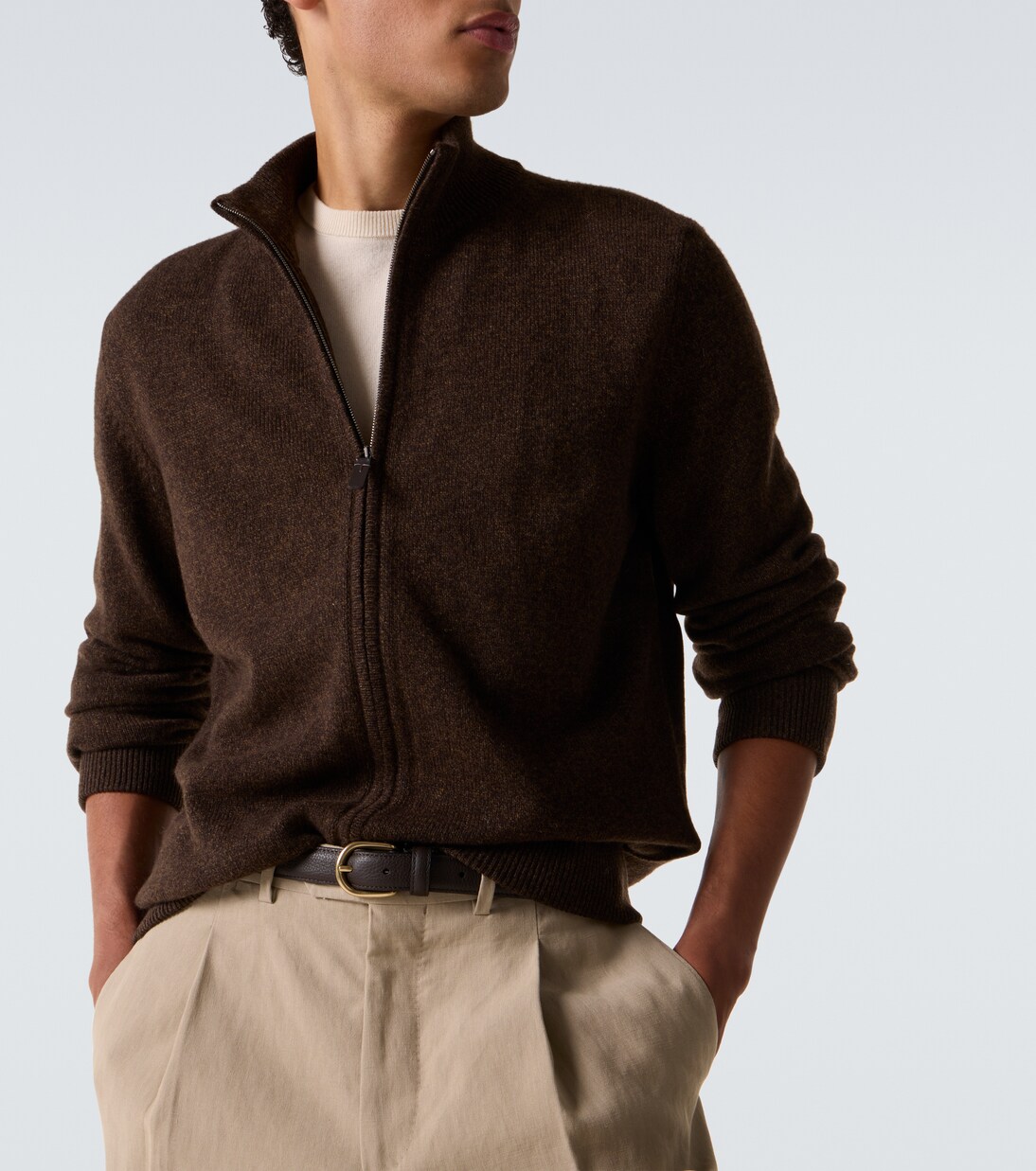 Wool and cashmere zip-up cardigan | Tod's