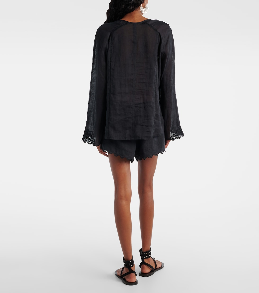 Blusa Luciele in ramia con ricamo | Isabel Marant