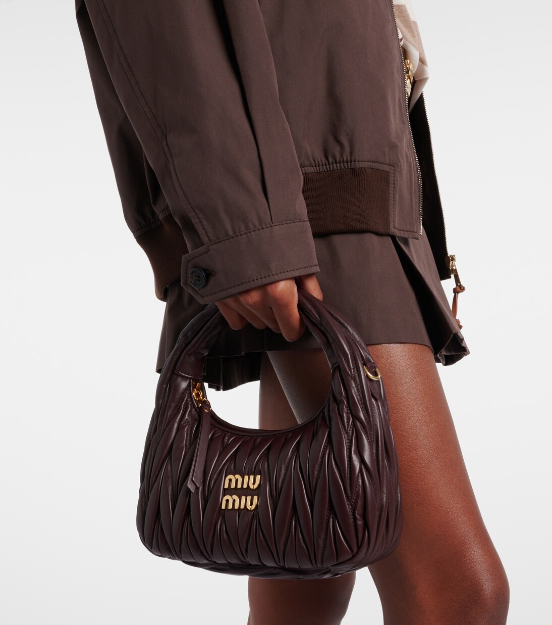 Sac Wander Small en cuir | Miu Miu