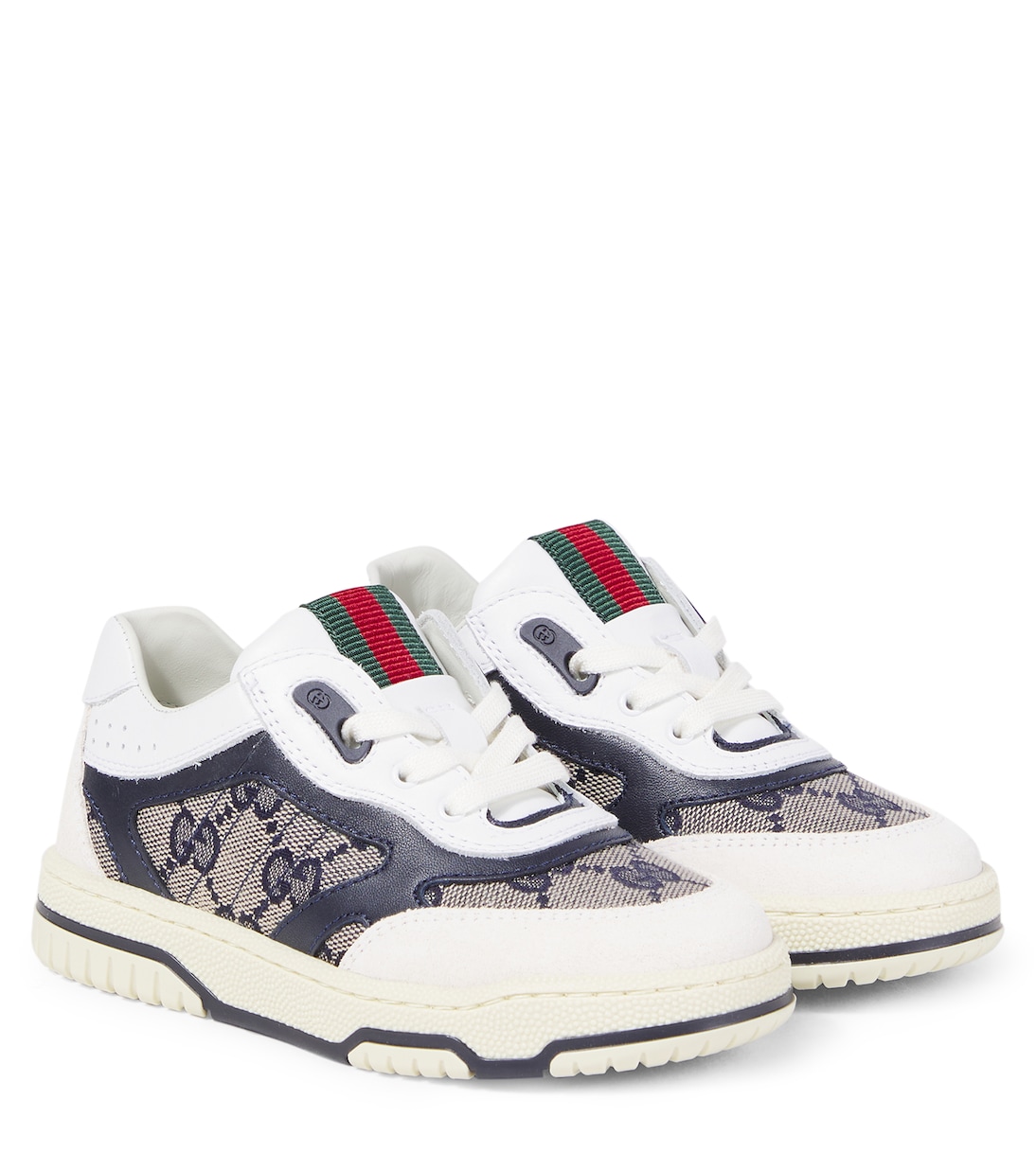Zapatillas de lona GG con piel | Gucci Kids