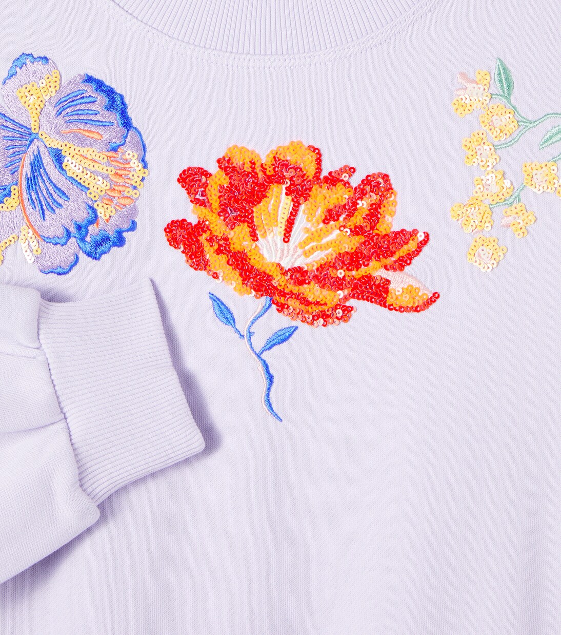 Marika floral cotton jersey sweatshirt | Molo