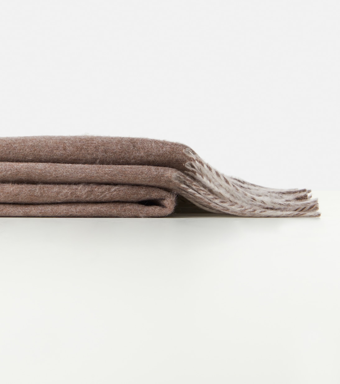 Fringed silk throw | Brunello Cucinelli