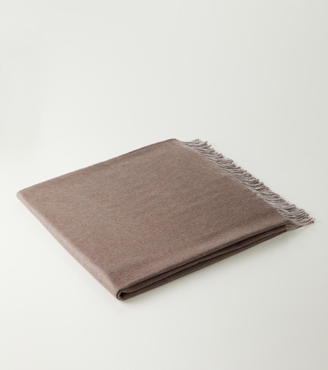 Fringed silk throw | Brunello Cucinelli