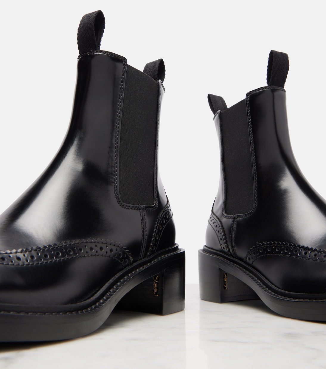 Vincent 50 leather ankle boots | Saint Laurent
