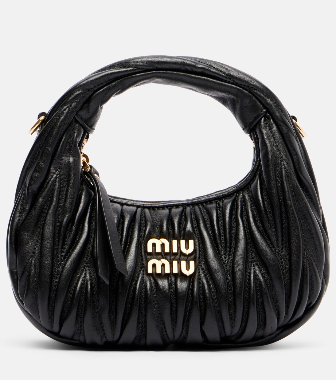 Wander Mini matelassé leather tote bag | Miu Miu