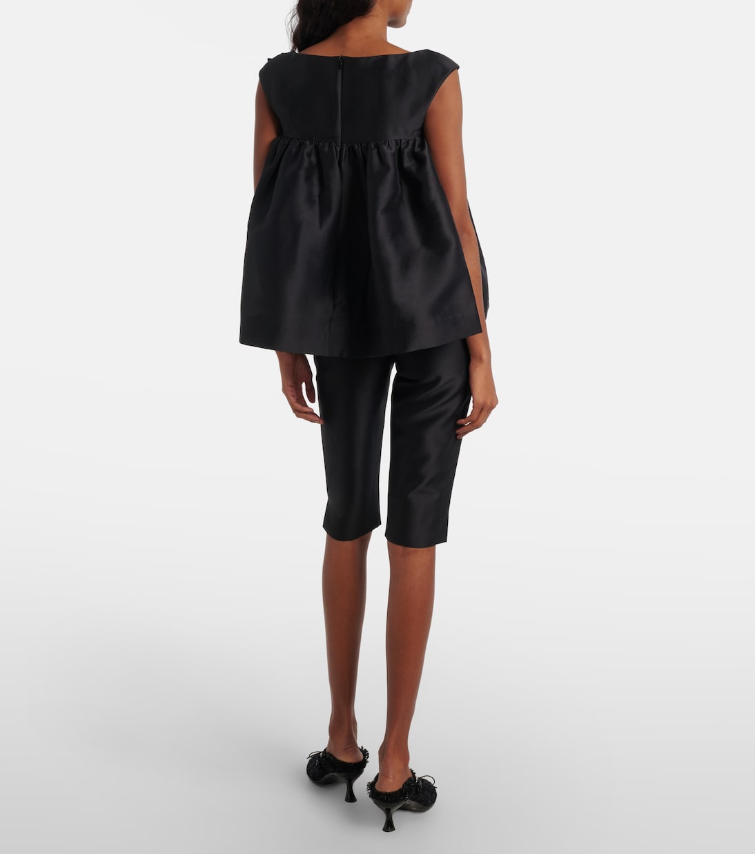 Shorts aus Satin | Shushu/Tong