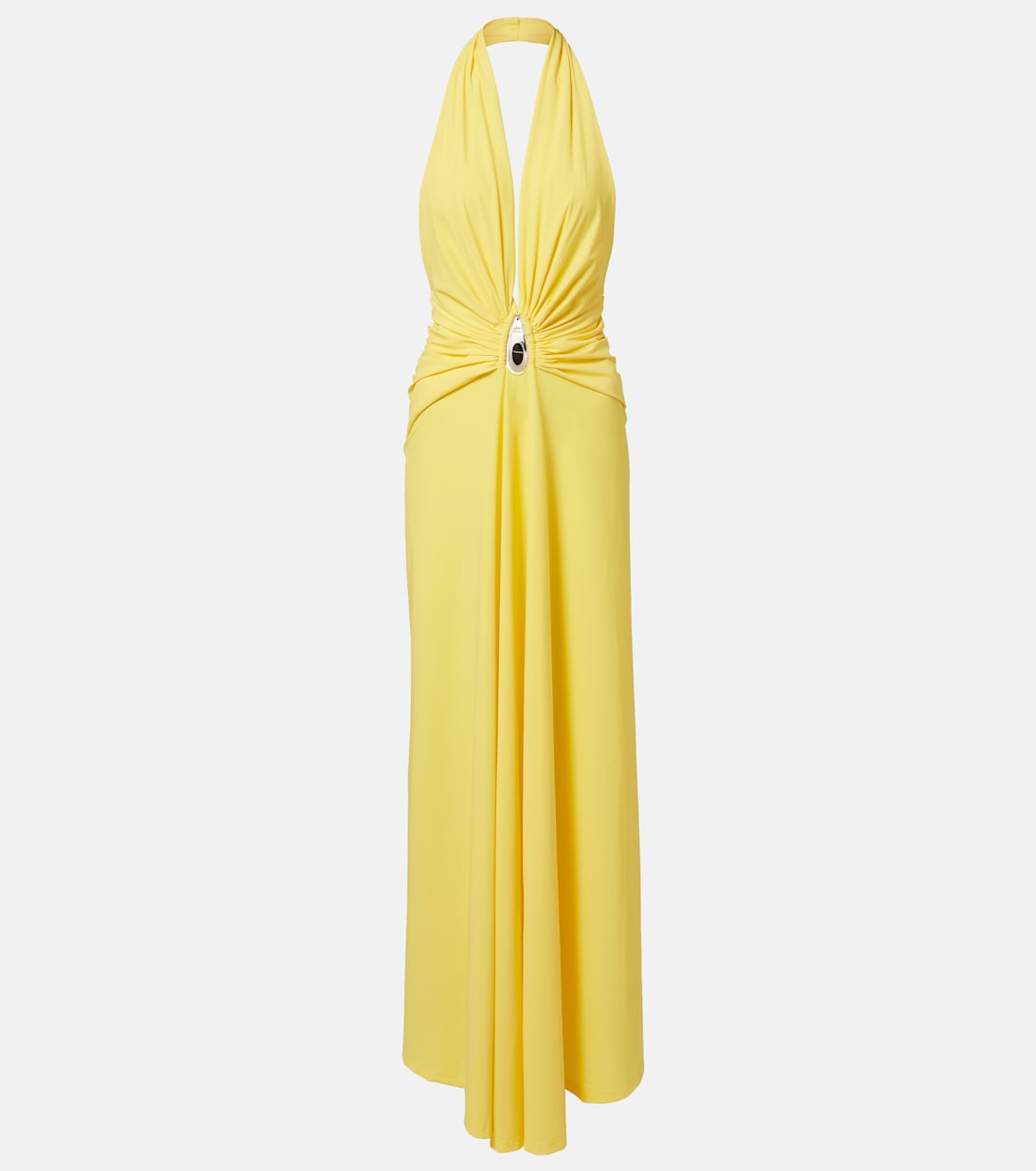 Embellished ruched jersey maxi dress | Christopher Esber