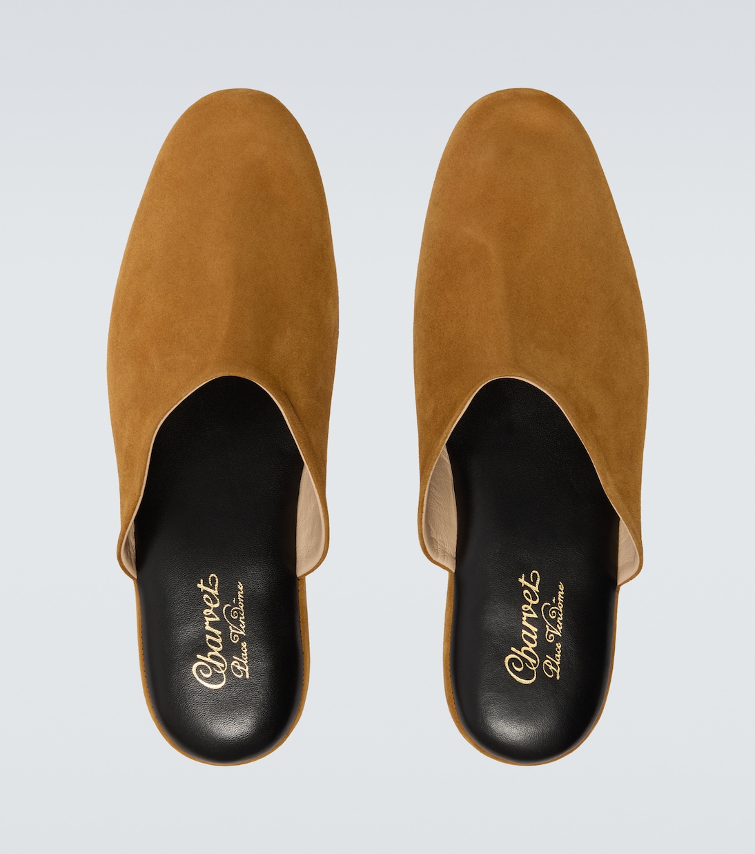 Leather-lined suede slippers | Charvet
